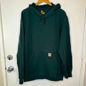 Carhartt Hoodie Sweatshirt Forest Green Men’s XXL 2XL Original Fit
